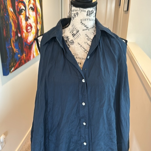 Michaa blue linen dress - Picture 3 of 10